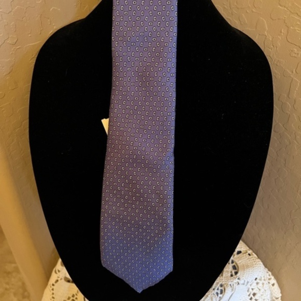 Calvin Klein Tie 100% Silk Men's Blue Necktie
